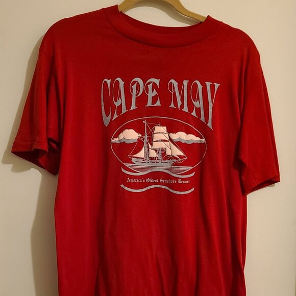 Vintage Cape May New Jersey Large T-Shirt Single Stitch - Picture 1 of 5